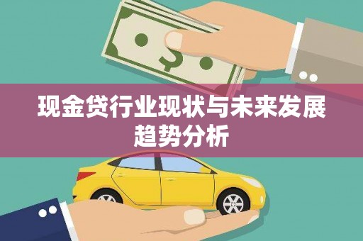 锡林浩特现金贷行业现状与未来发展趋势分析