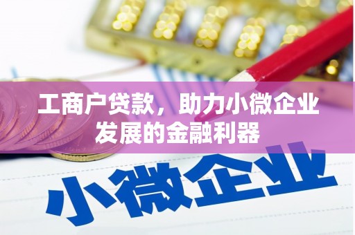 锡林浩特工商户贷款，助力小微企业发展的金融利器