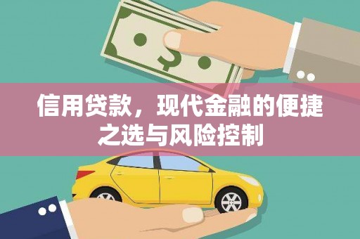 锡林浩特信用贷款，现代金融的便捷之选与风险控制