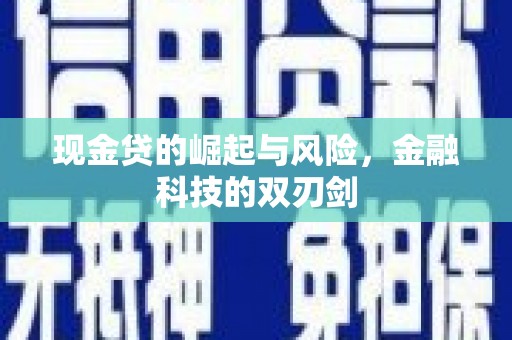 锡林浩特现金贷的崛起与风险，金融科技的双刃剑