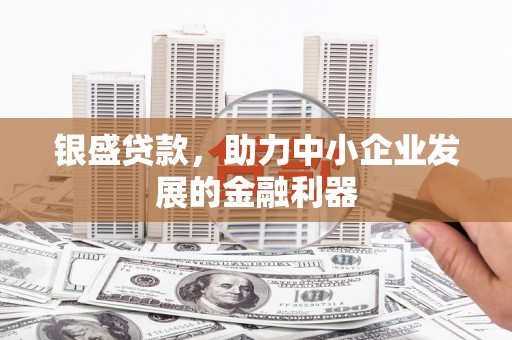 锡林浩特银盛贷款，助力中小企业发展的金融利器