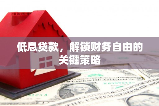 锡林浩特低息贷款，解锁财务自由的关键策略