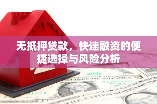 锡林浩特无抵押贷款，快速融资的便捷选择与风险分析