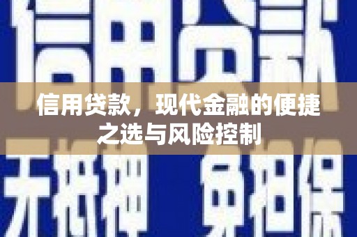 锡林浩特信用贷款，现代金融的便捷之选与风险控制