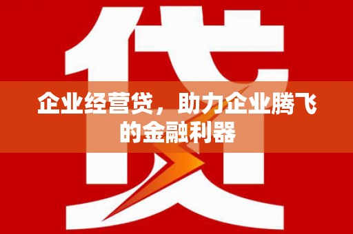 锡林浩特企业经营贷，助力企业腾飞的金融利器
