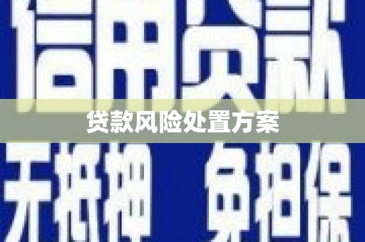锡林浩特贷款风险处置方案