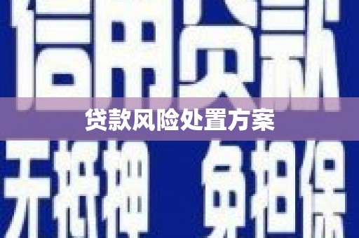 锡林浩特贷款风险处置方案