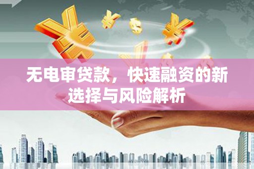 锡林浩特无电审贷款，快速融资的新选择与风险解析