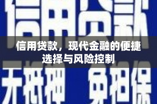锡林浩特信用贷款，现代金融的便捷选择与风险控制