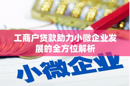锡林浩特工商户贷款助力小微企业发展的全方位解析