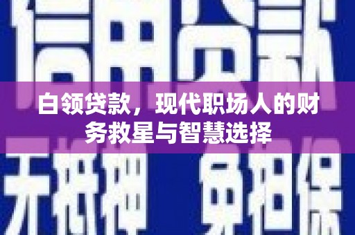 锡林浩特白领贷款，现代职场人的财务救星与智慧选择