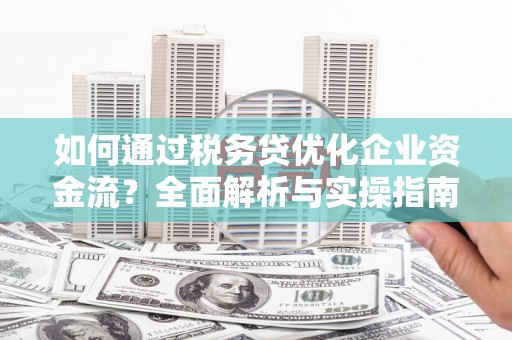 锡林浩特如何通过税务贷优化企业资金流？全面解析与实操指南