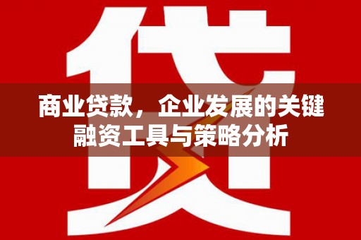 锡林浩特商业贷款，企业发展的关键融资工具与策略分析