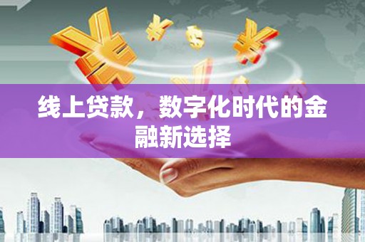 锡林浩特线上贷款，数字化时代的金融新选择