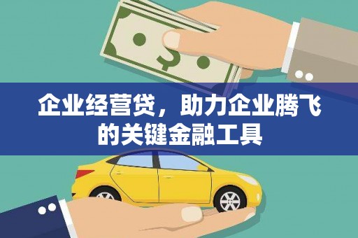 锡林浩特企业经营贷，助力企业腾飞的关键金融工具