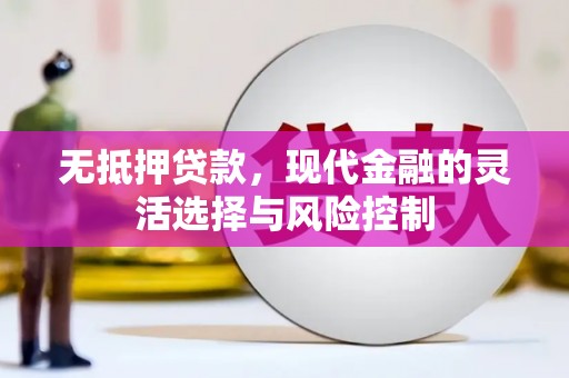 锡林浩特无抵押贷款，现代金融的灵活选择与风险控制