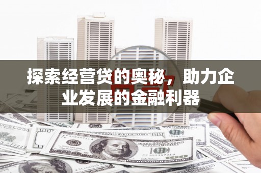 锡林浩特探索经营贷的奥秘，助力企业发展的金融利器