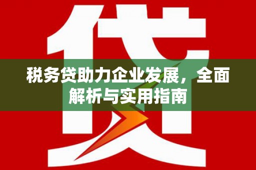 锡林浩特税务贷助力企业发展，全面解析与实用指南
