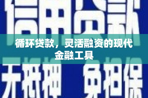 锡林浩特循环贷款，灵活融资的现代金融工具